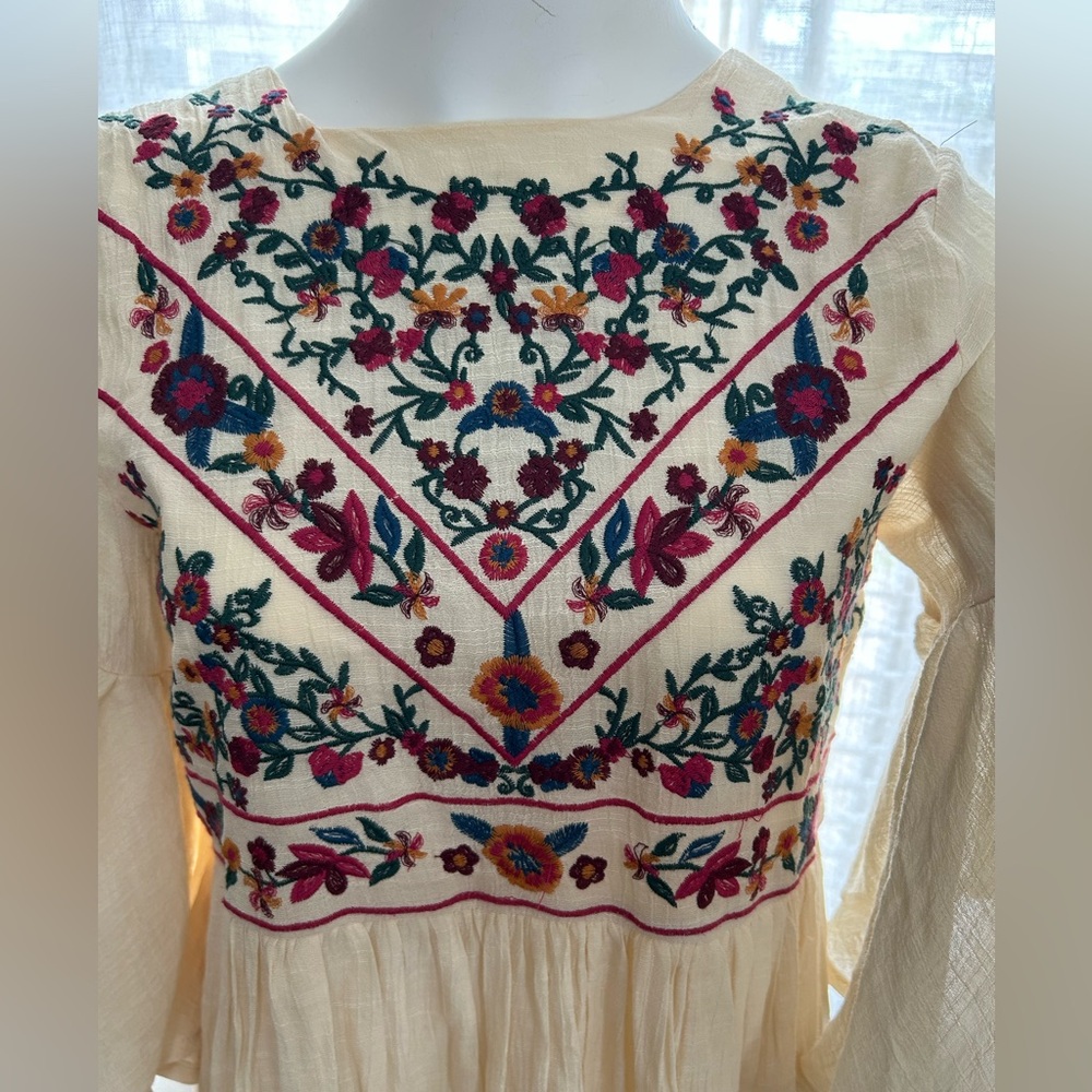 Altar'd State Cream Mini Sundress with Flutter Sleeves - Picture 7 of 11
